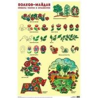 Плакат. Полхов - Майдан. Примеры узоров и орнаментов. А2